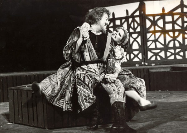 Glauco Mauri, Valeria Moriconi, La bisbetica domata di Shakespeare, regia Franco Enriquez